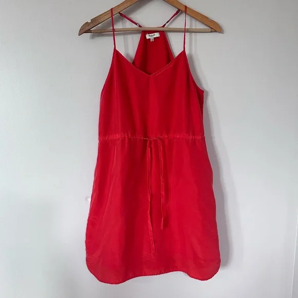 Madewell Daybreak Silk Drawstring Waist Tank Dress - Picture 4 of 7